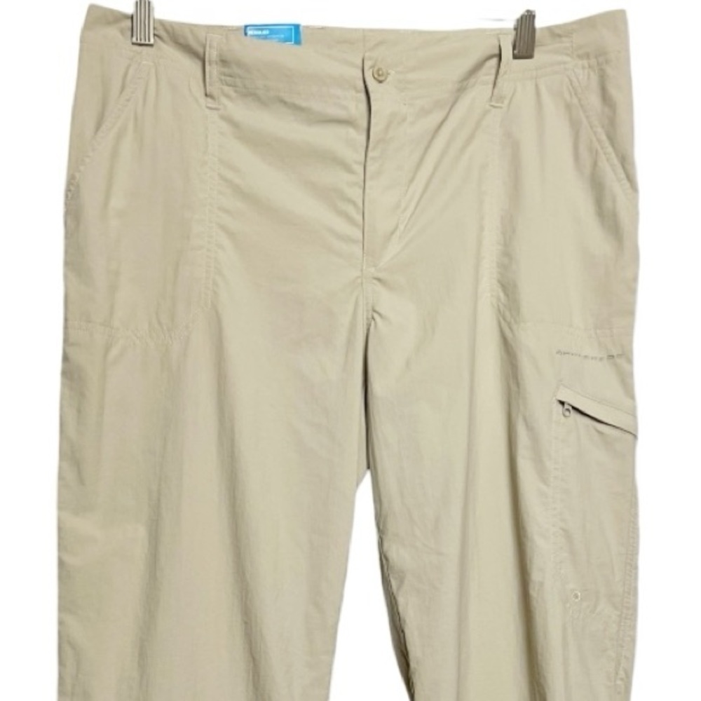 NWT Columbia PFG Aruba Roll Up Pants Color Fossil Size 12 - Picture 4 of 10
